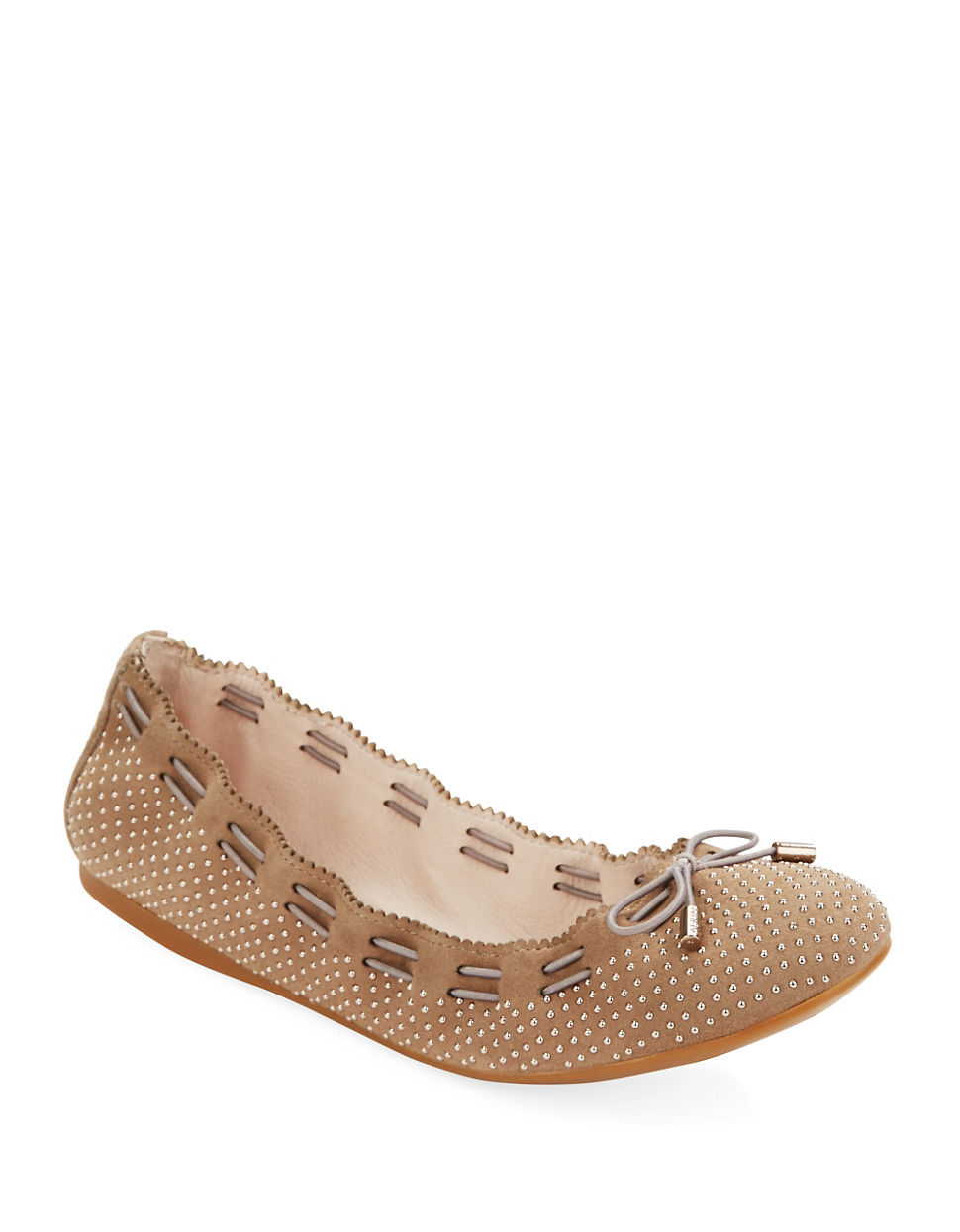 aerin shoes aerin irene suede ballet flats in brown lyst aerin shoes aerin irene suede ballet flats in brown lyst