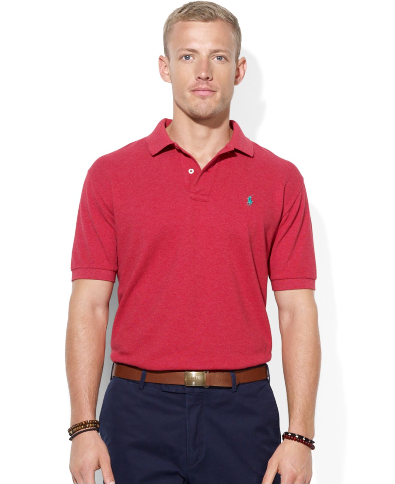 Polo Ralph Lauren Red Classic Fit Mesh Polo Shirt Product 1 21066518 0 354816433 Normal 