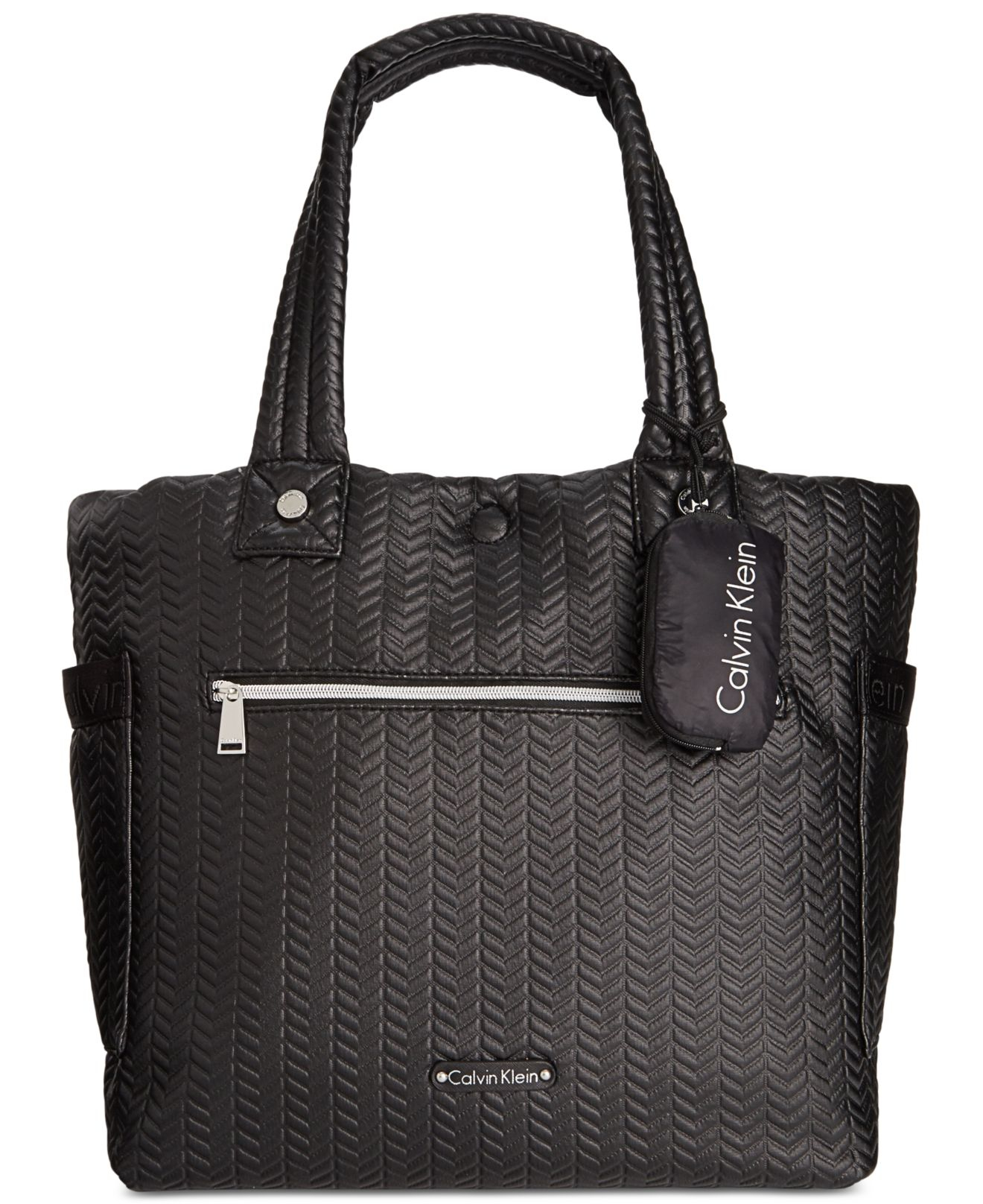 Invloed buik officieel Calvin Klein Cire Reversible Extra Large Quilted Nylon Tote in Black | Lyst