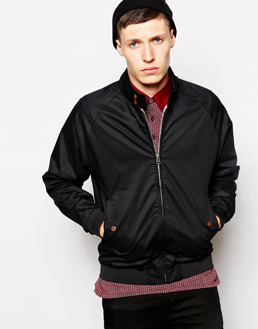 Download Ben sherman Harrington Jacket in Black for Men | Lyst