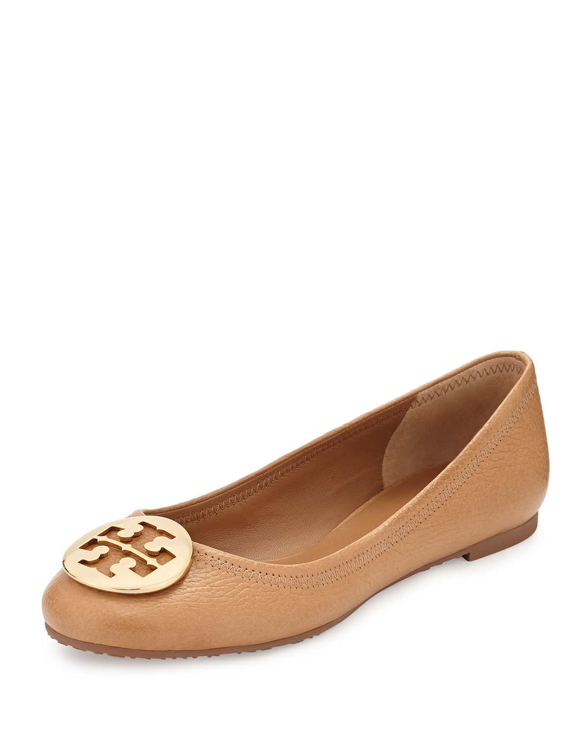 Tory burch Flat Sandal in Brown (chestnut) | Lyst