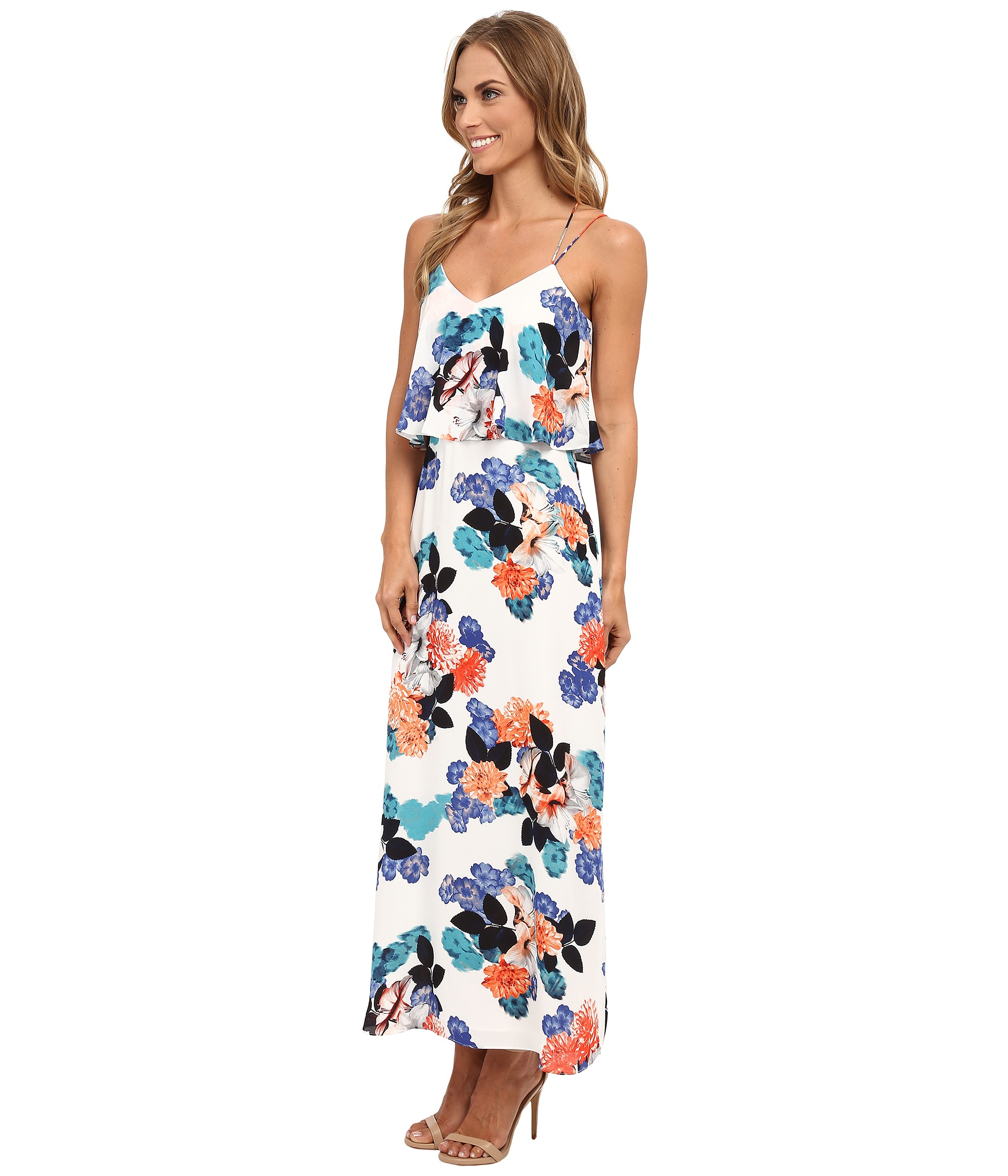 vince camuto floral maxi dress