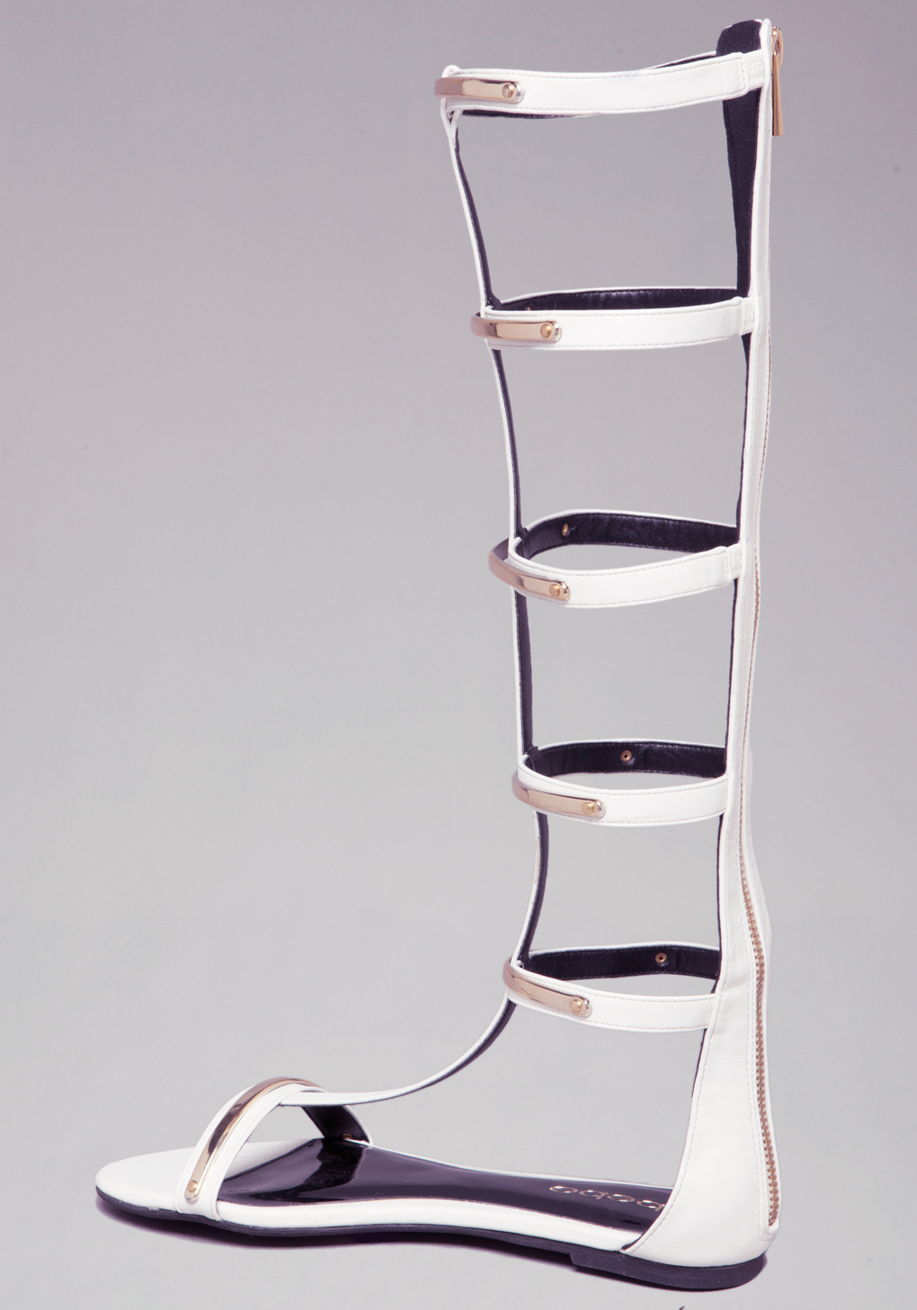 bebe white sandals