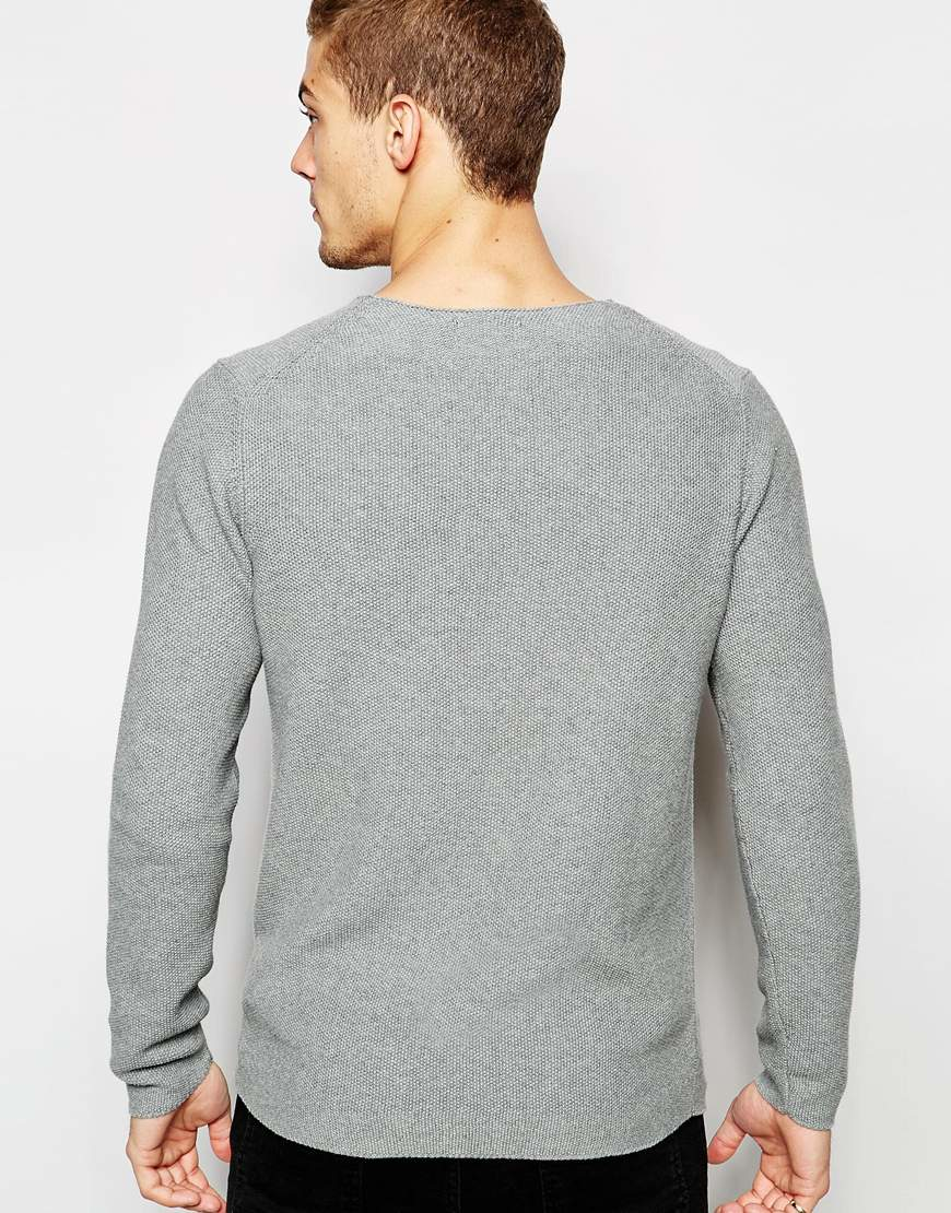 Lyst - Junk De Luxe Fully Fashion Knit in Gray for Men