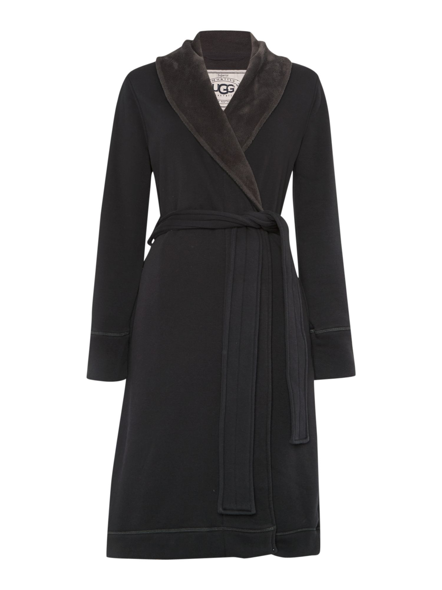 UGG Duffield Fleece Lined Cosy Robe in Grey (Gray) Lyst