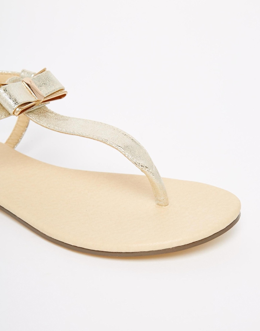Oasis Asis Bow Front Flat Sandals in 