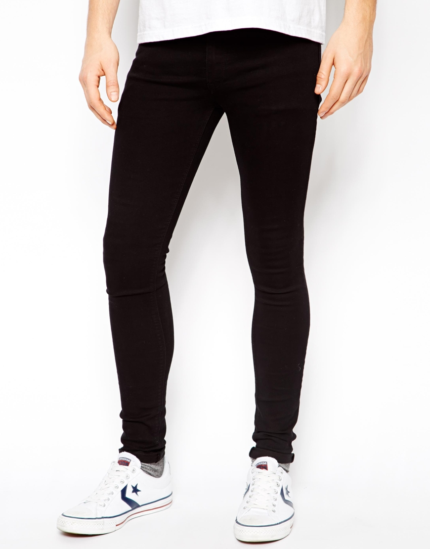 asos mens black jeans