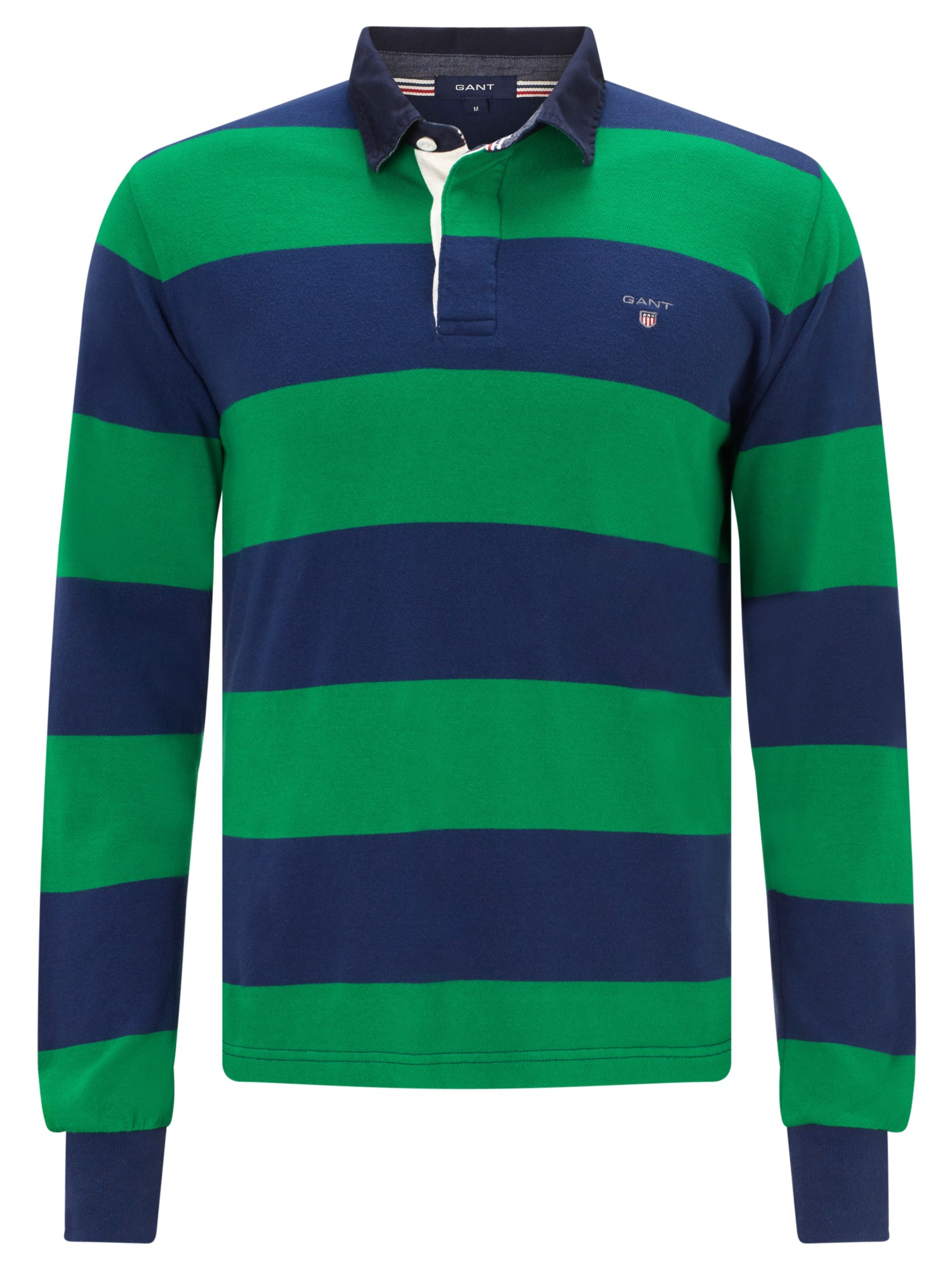 GANT Bar Stripe Jersey Rugby Top in Green for Men Lyst