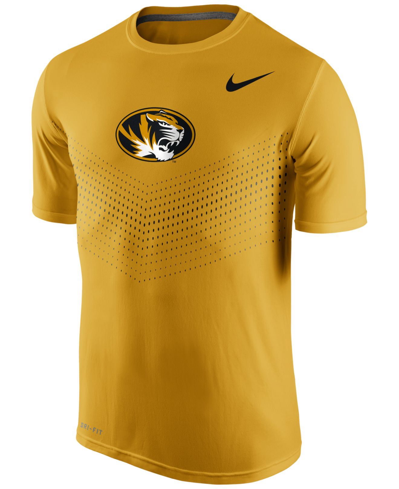 Nike Synthetic Men's Missouri Tigers Legend Sideline Tshirt in Gold
