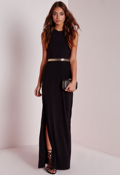 tall black maxi dress