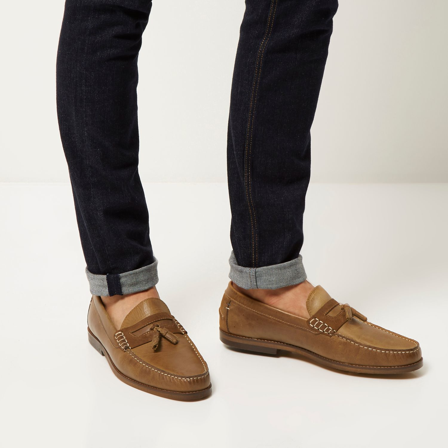 river island loafers mens