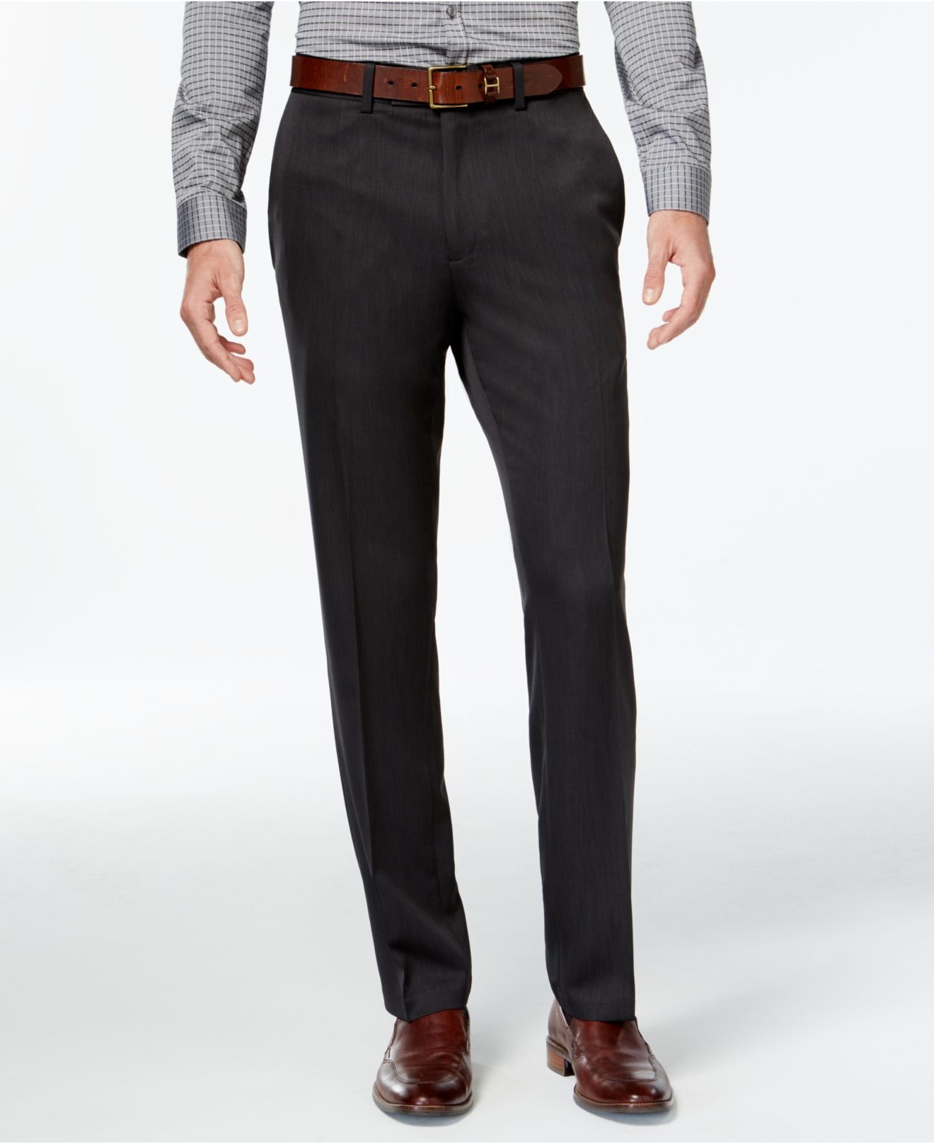 Kenneth cole reaction Slim-fit Urban Dress Pants in Gray for Men ...