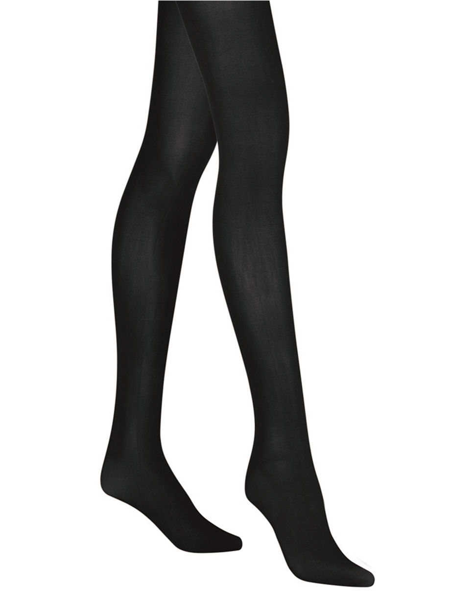 Lyst Dkny Opaque Control Top Tights in Brown