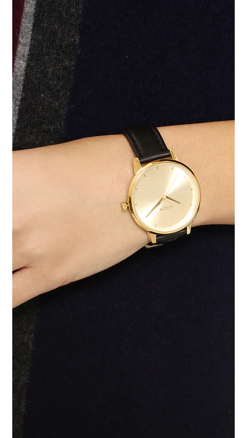 nixon kensington leather watch
