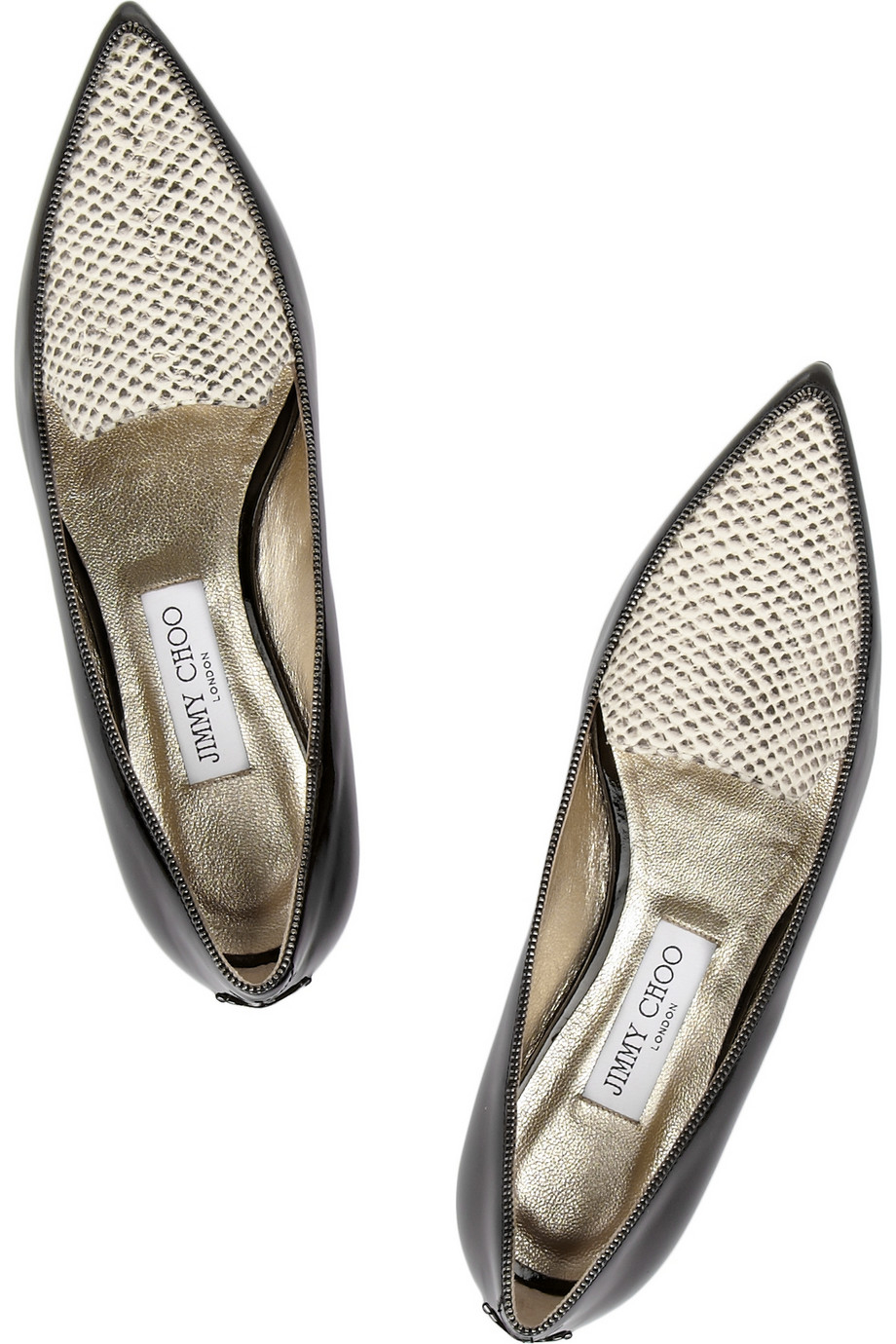 jimmy choo pointed flats