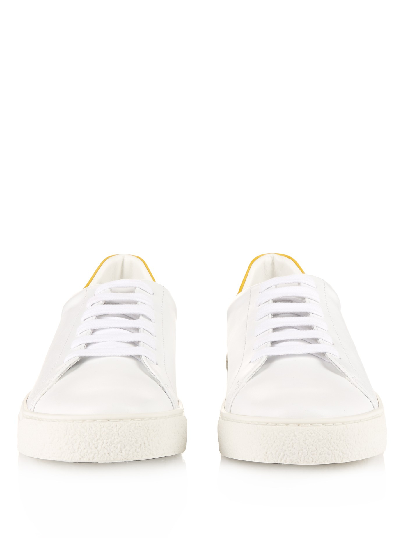 Anya Hindmarch Wink Tennis Leather Sneakers in White | Lyst UK