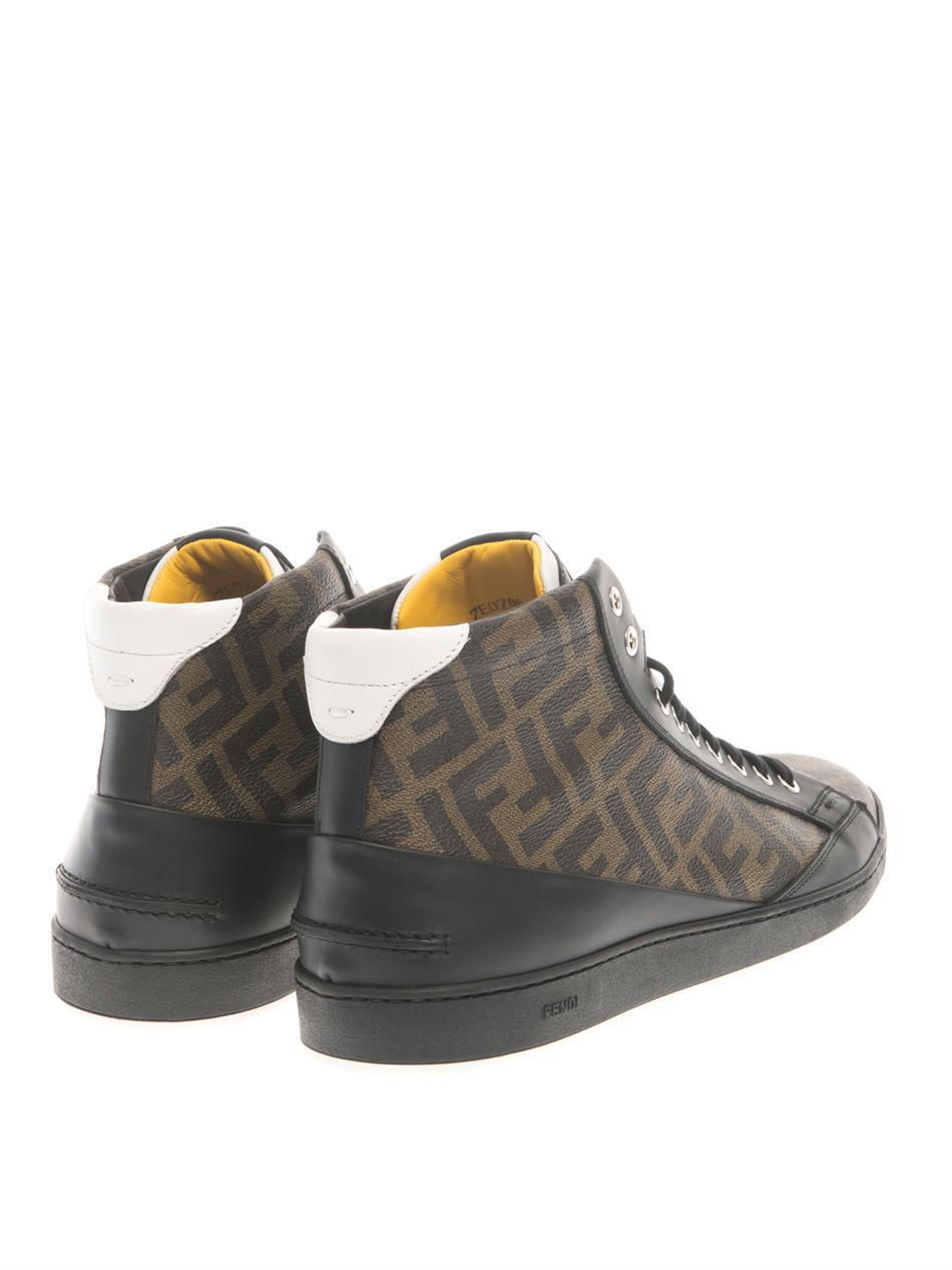 fendi high top sneakers mens