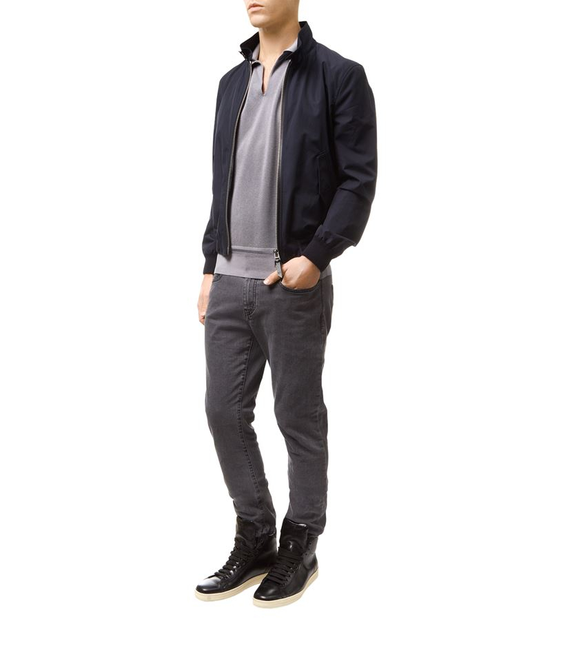 Tom Ford Harrington Bomber Jacket in Blue for Men | Lyst UK