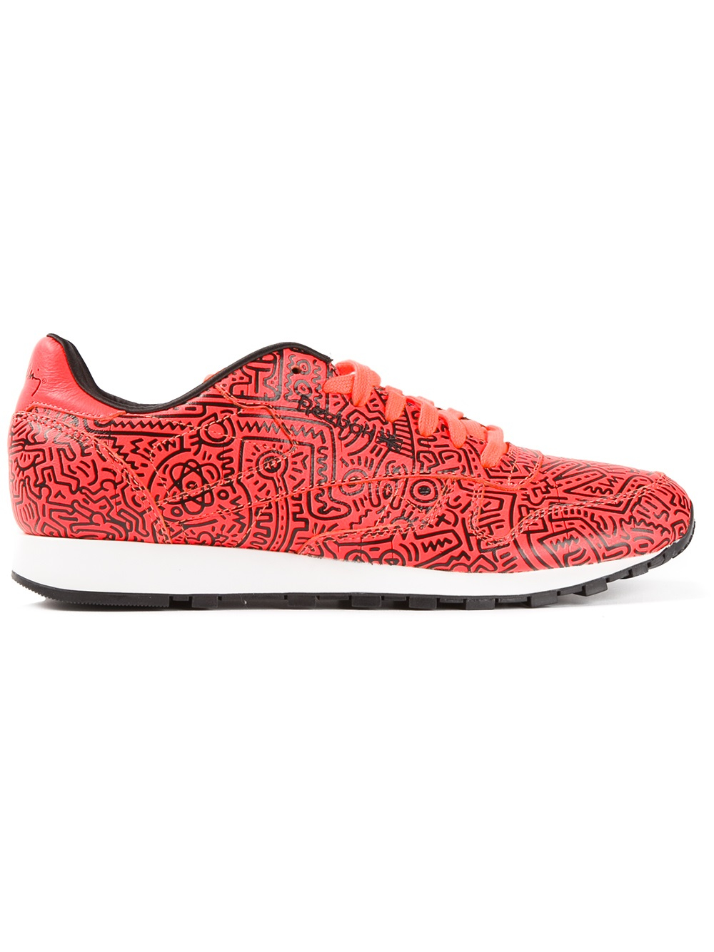 Reebok Keith Haring X Classic Leather Lux Trainers in Yellow & Orange (Red)  for Men | Lyst