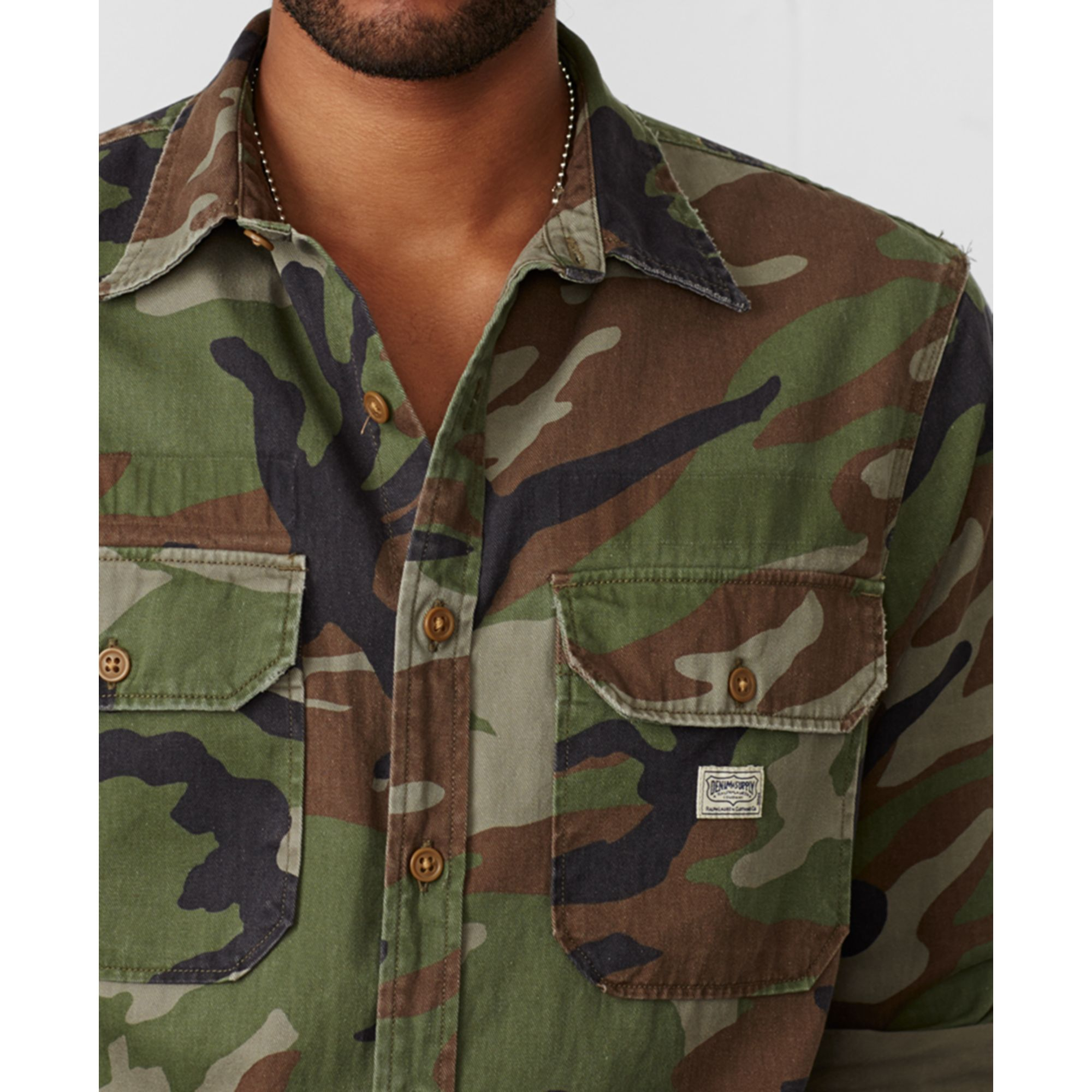 Lyst Denim & Supply Ralph Lauren Camoprint Utility Shirt in Green for Men