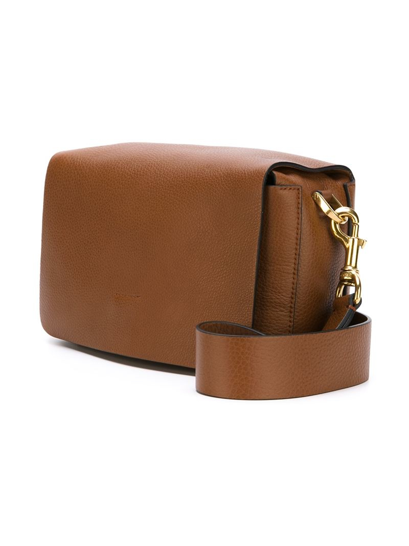 Lyst Lanvin Rectangular Shoulder Bag in Brown