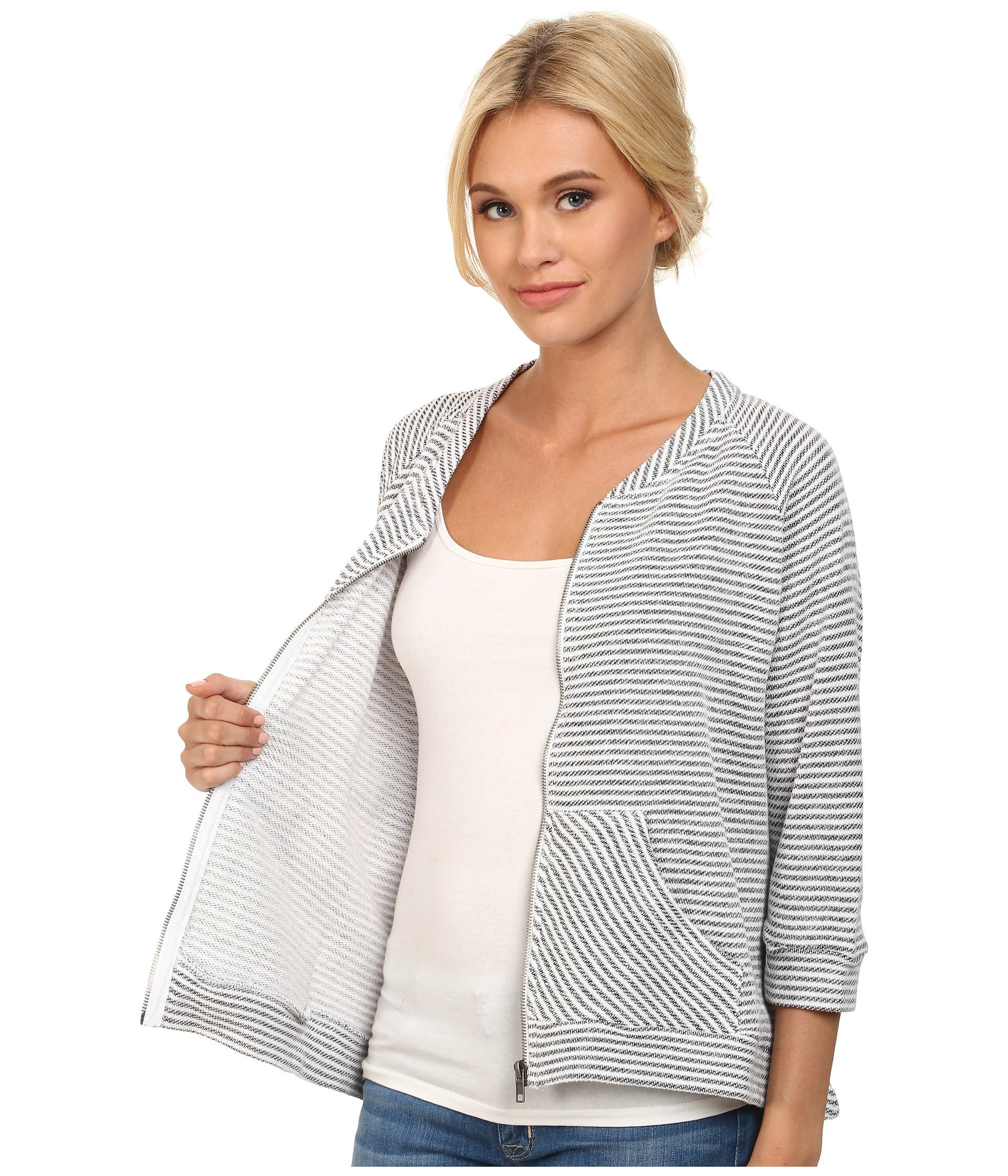 Lyst Jack Bb Dakota Klee French Terry Jacket in Black