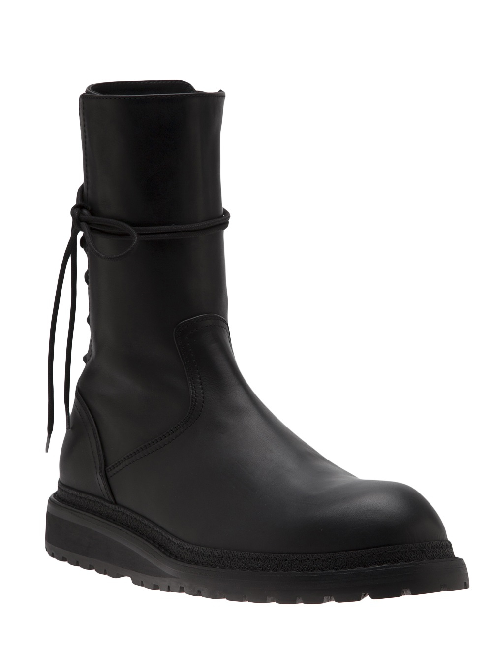 Lyst - Ann demeulemeester Back Lace Up Boot in Black for Men