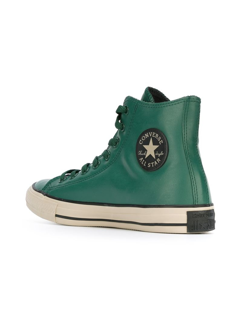 Converse Rubber HighTop Sneakers in Green for Men Lyst