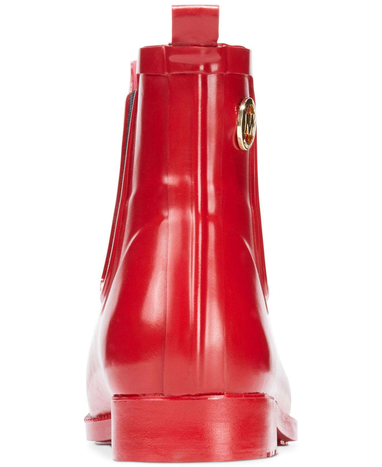 red rain booties