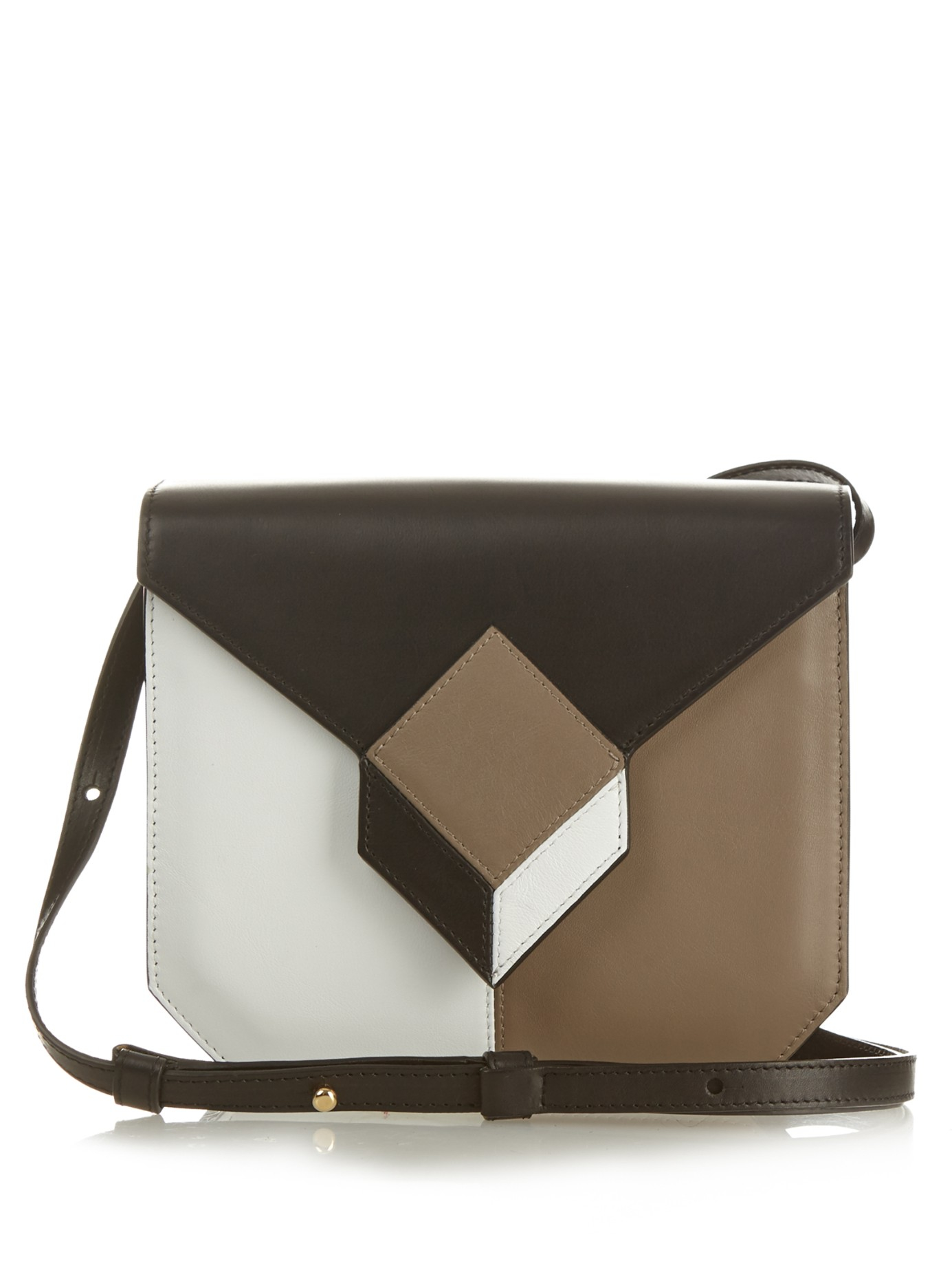 Lyst Pierre Hardy Prism Cube Panel Leather Cross Body Bag In Black Gallery