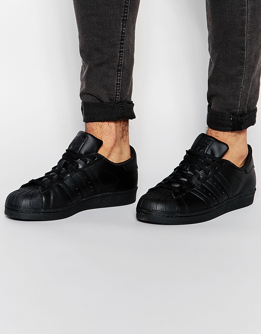 Cheap Adidas Originals Superstar 2 Mens Basketball Shoes Black/Black 