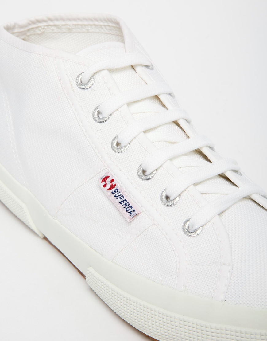 Superga 2754 Mid Sneakers in White for Men | Lyst