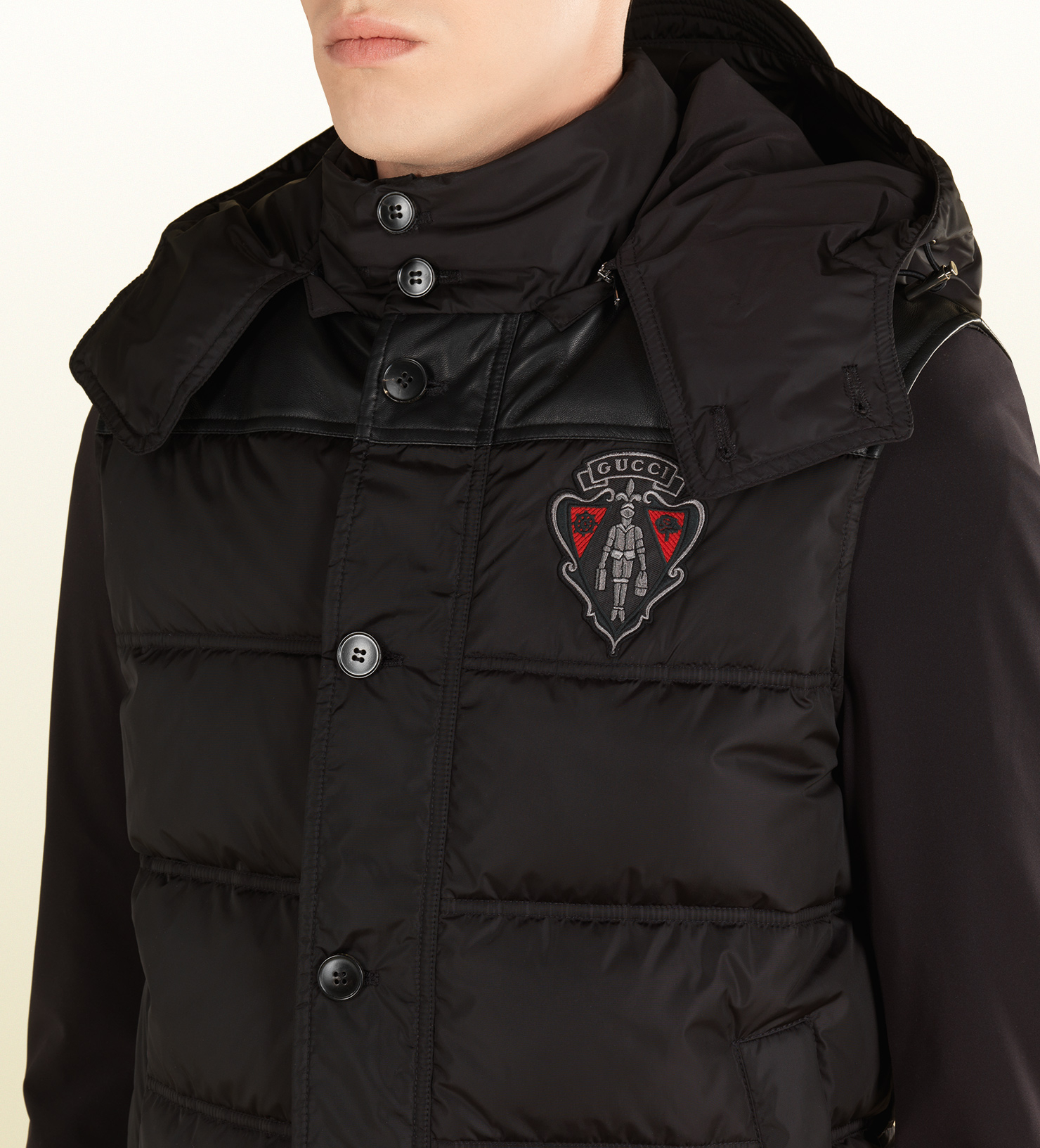 Gucci Down Vest With Crest From Equestrian Collection in Black Lyst
