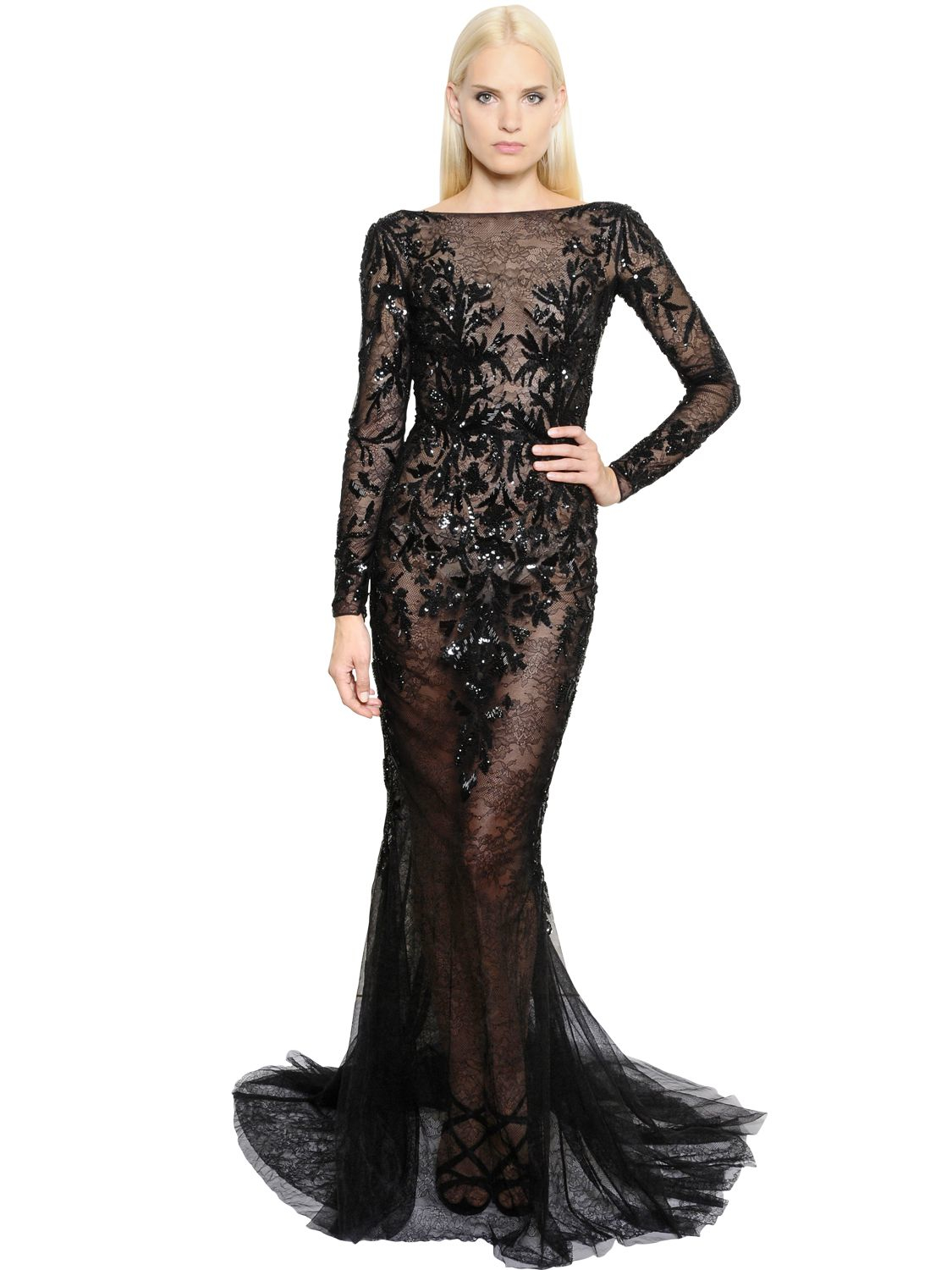 zuhair murad black gown