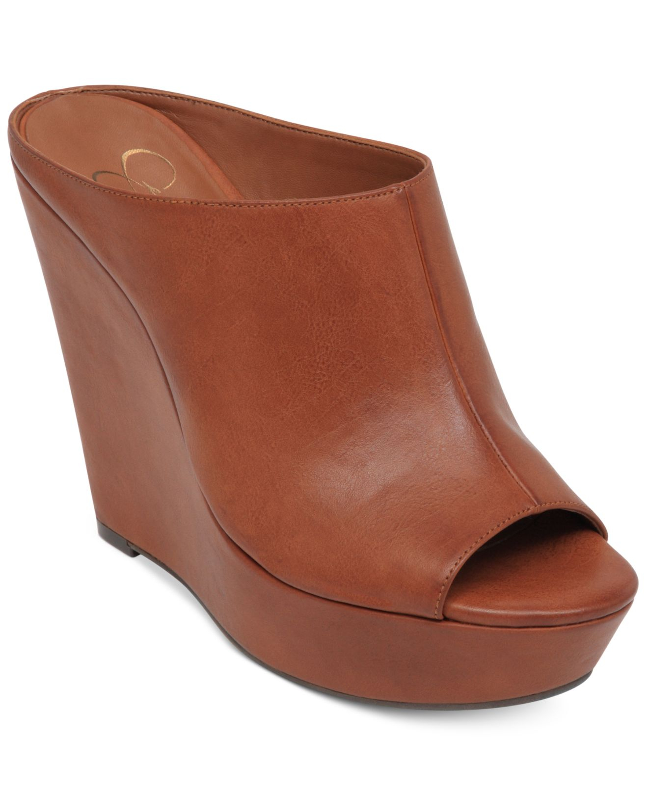 Lyst Jessica Simpson Lovell Platform Wedge Sandals  in Brown