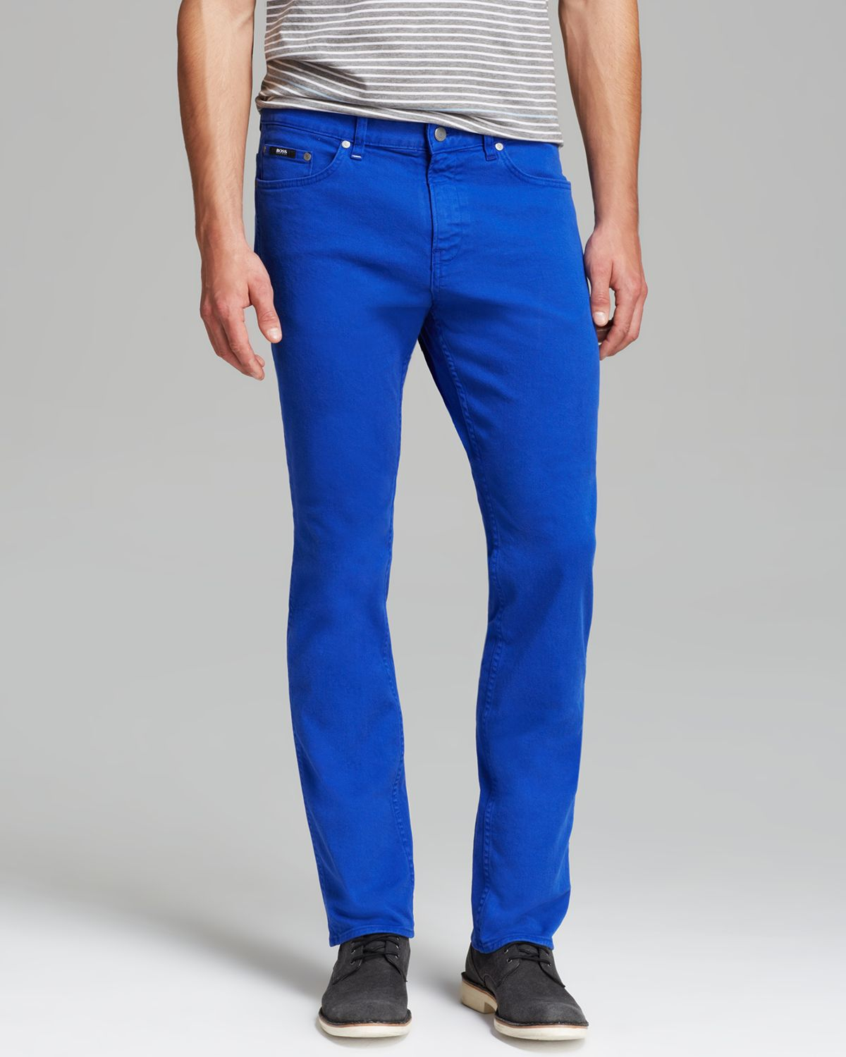 Hugo Boss Boss Jeans Delaware Slim Fit in Bright Blue in Blue for Men ...