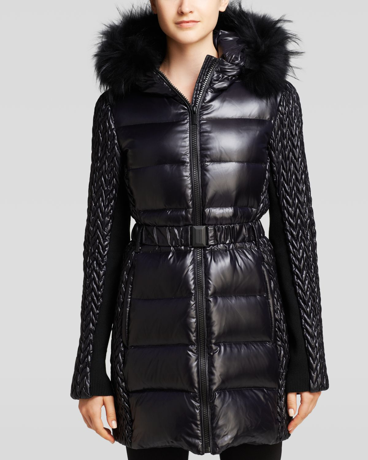 bcbg black coat