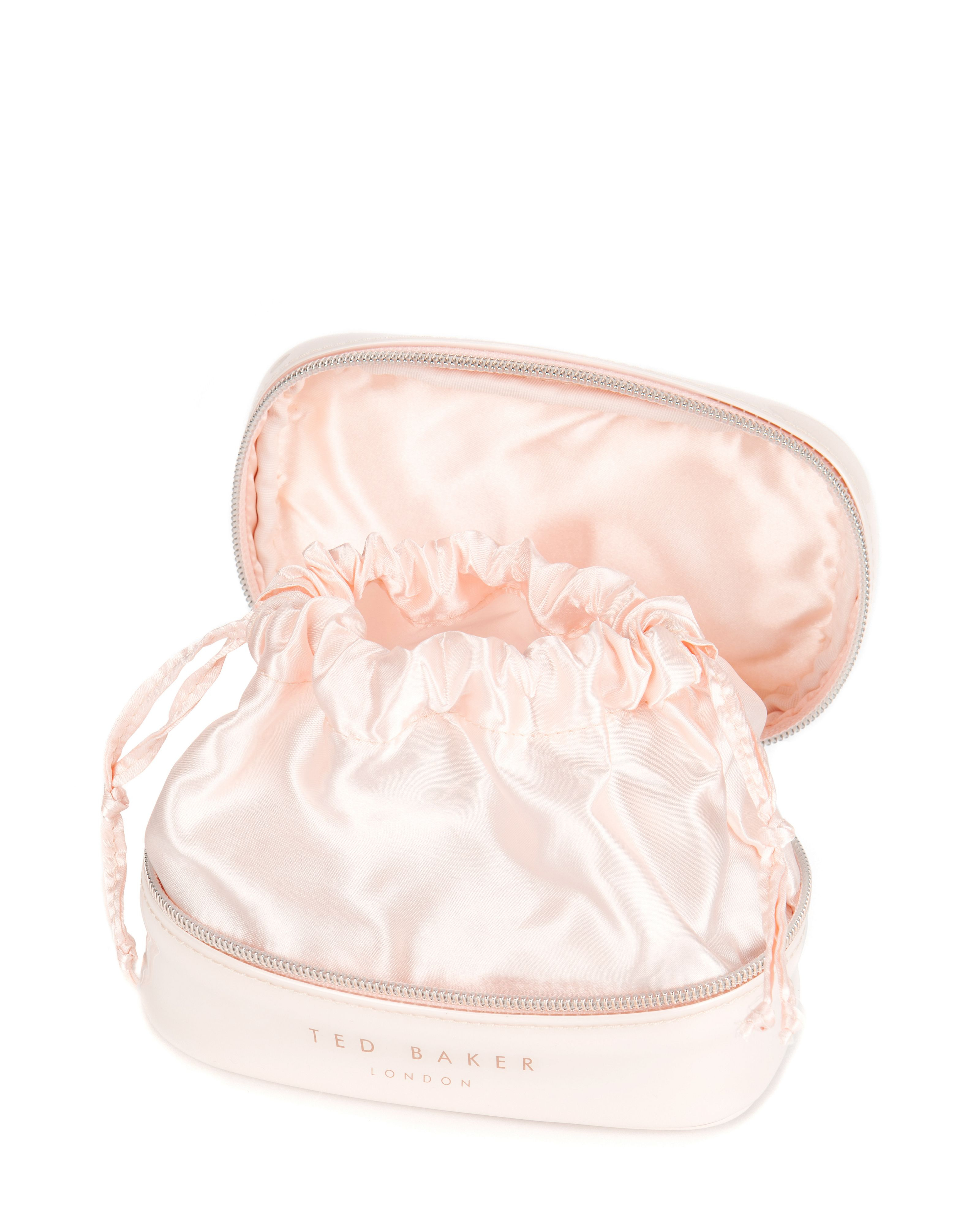 Ted Baker Talen Metallic Bow Jewellery Case in Pink Lyst