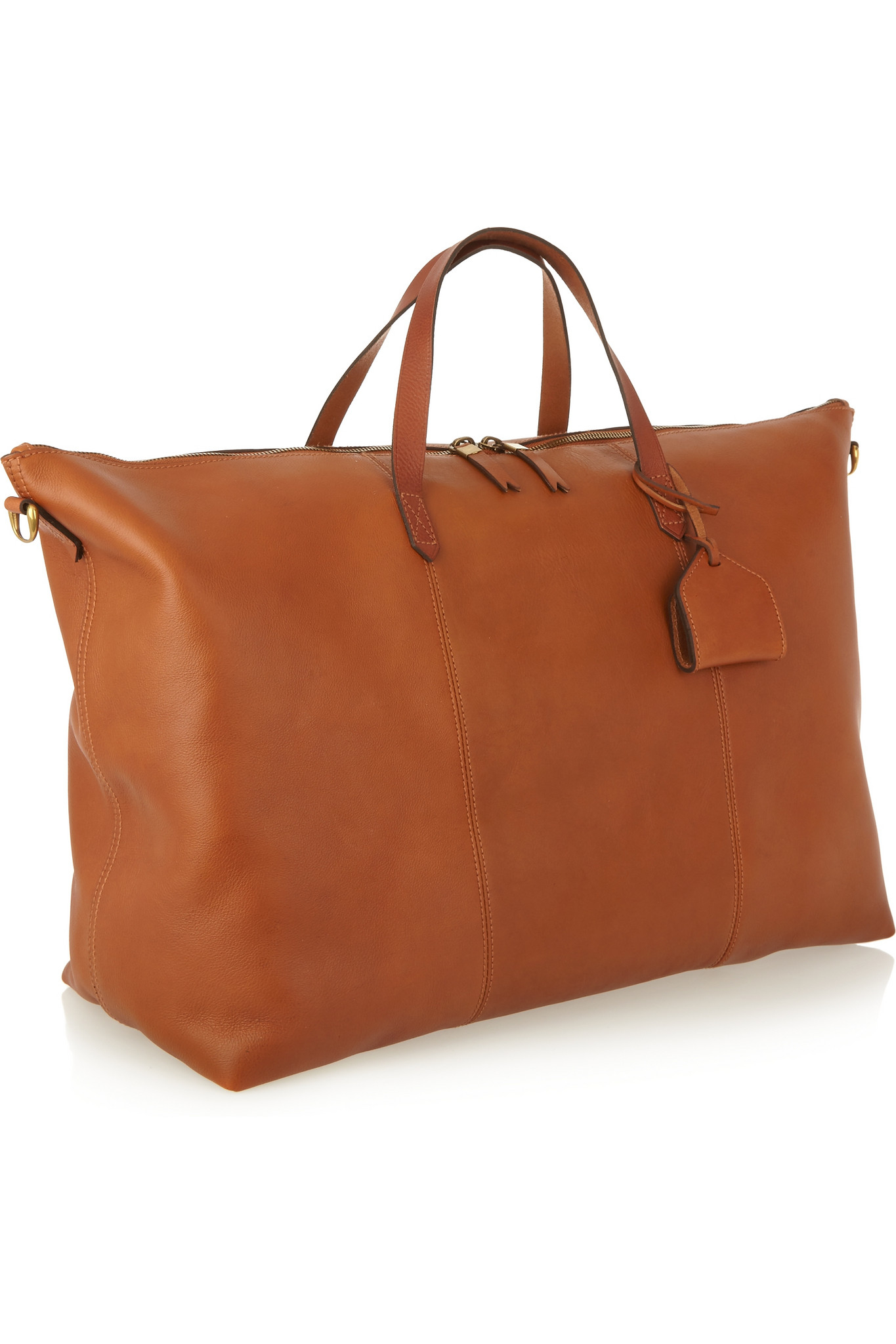 madewell leather weekender