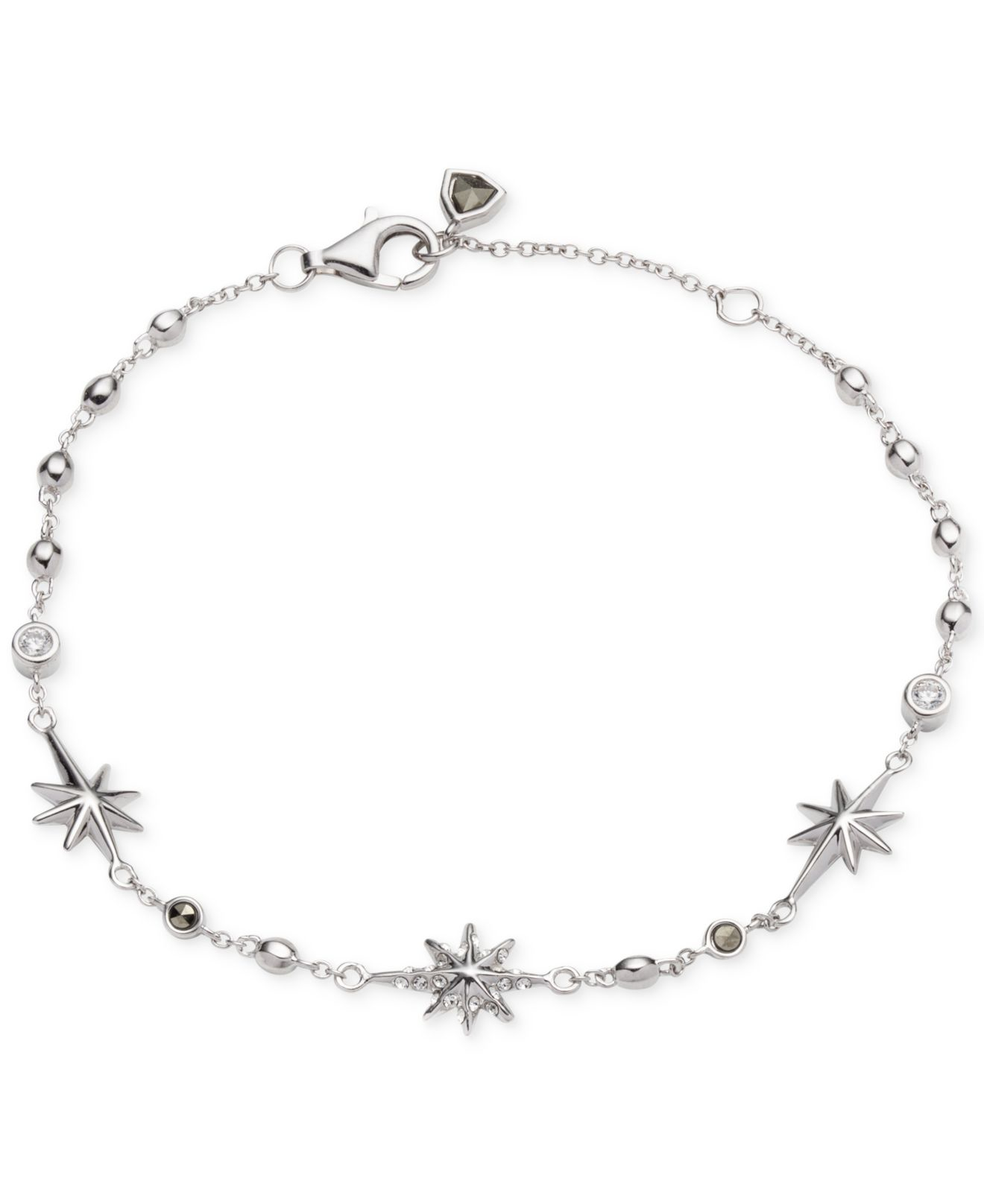 Judith Jack Sterling Silver Crystal And Marcasite Star Bracelet In Judith Jack Sterling Silver Crystal And