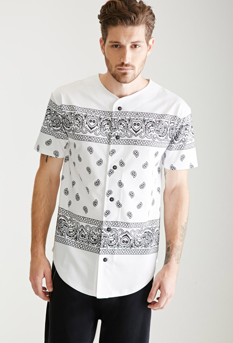 mens button up baseball jersey