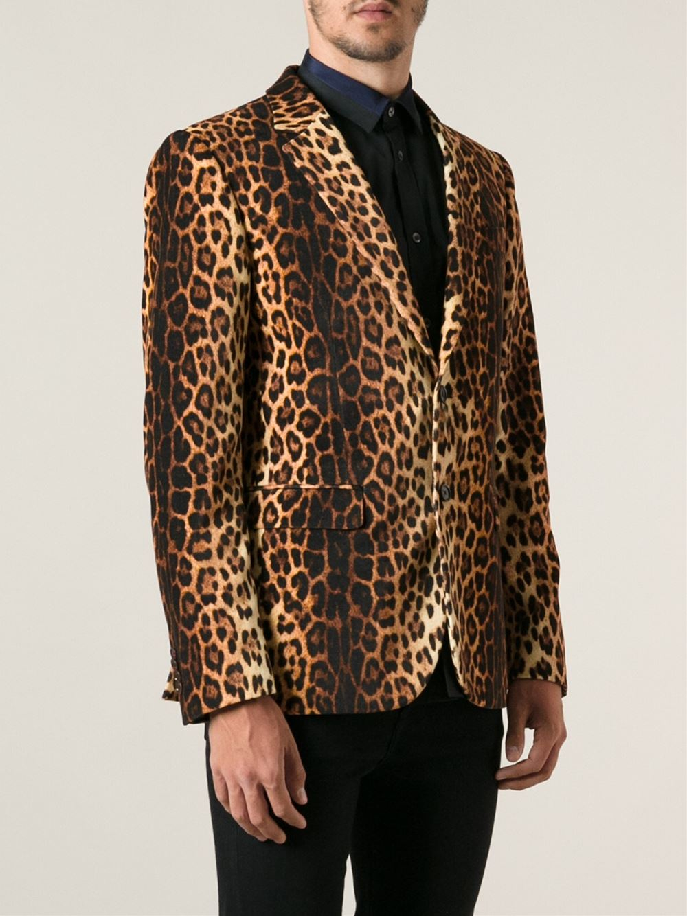 Moschino Leopard Print Blazer for Men - Lyst