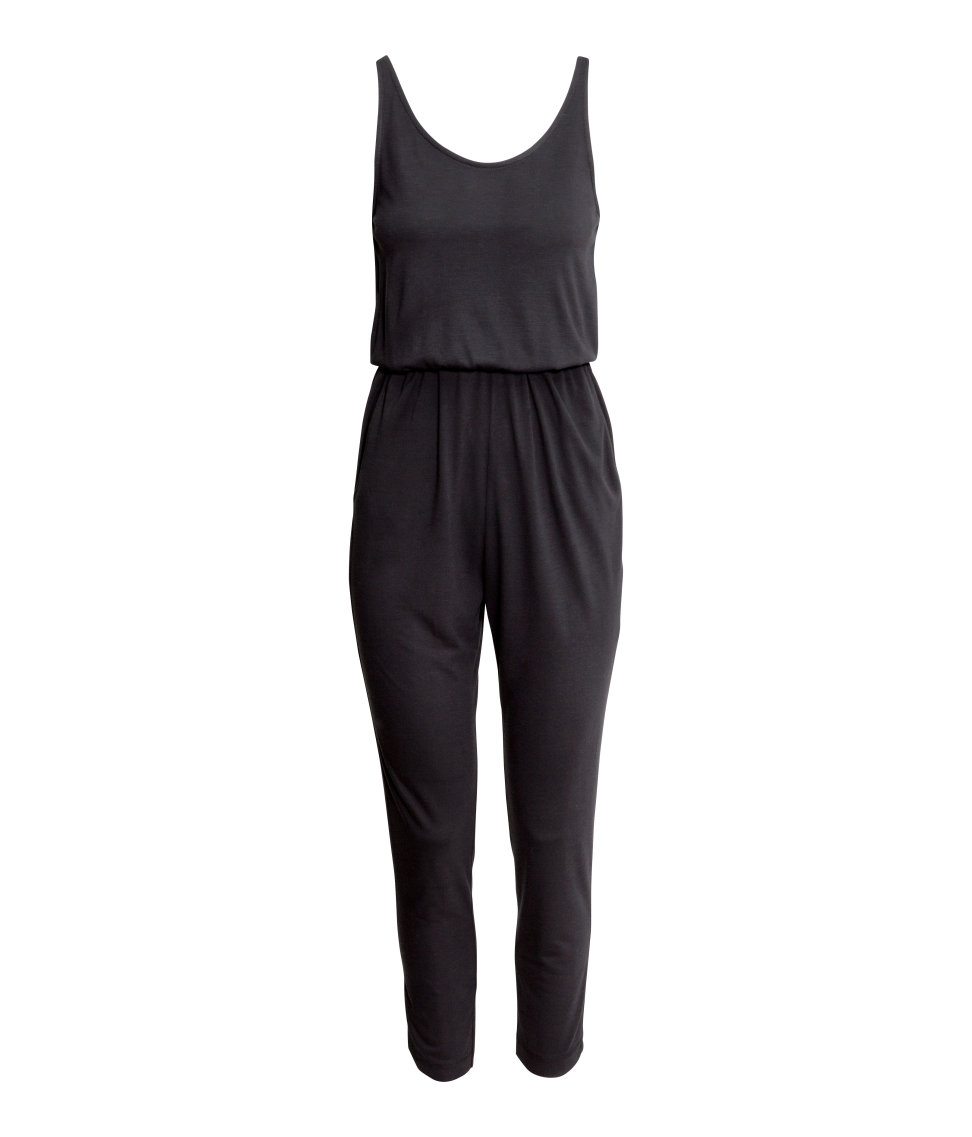 Lyst H&M Sleeveless Jumpsuit in Black
