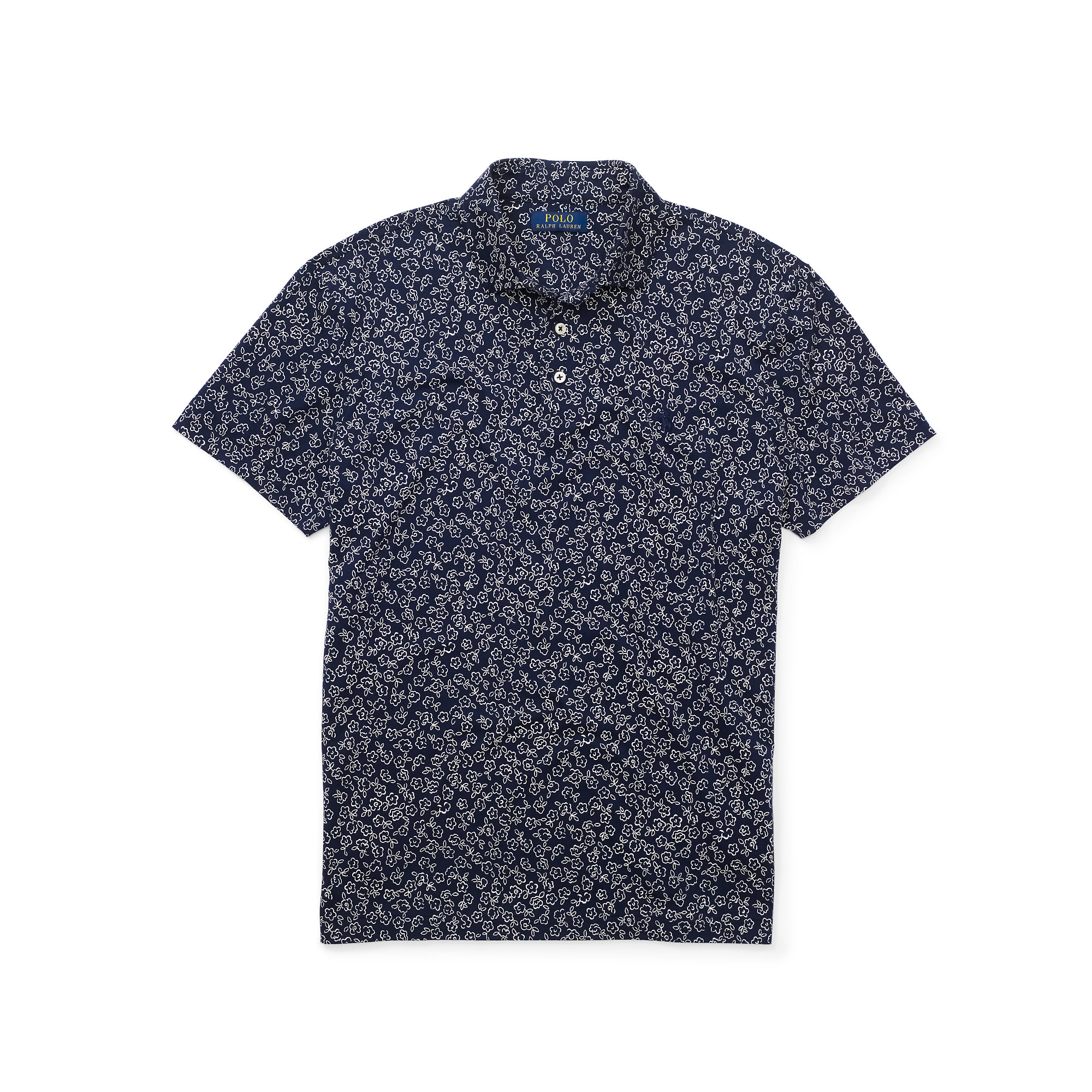 Polo Ralph Lauren Cotton Floral Print Jersey Polo Shirt For Men Lyst