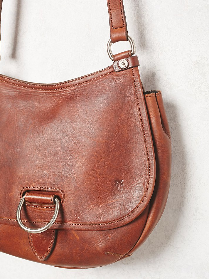 Free People Frye Womens Amy Leather Saddle Bag In Brown Lyst Gallery