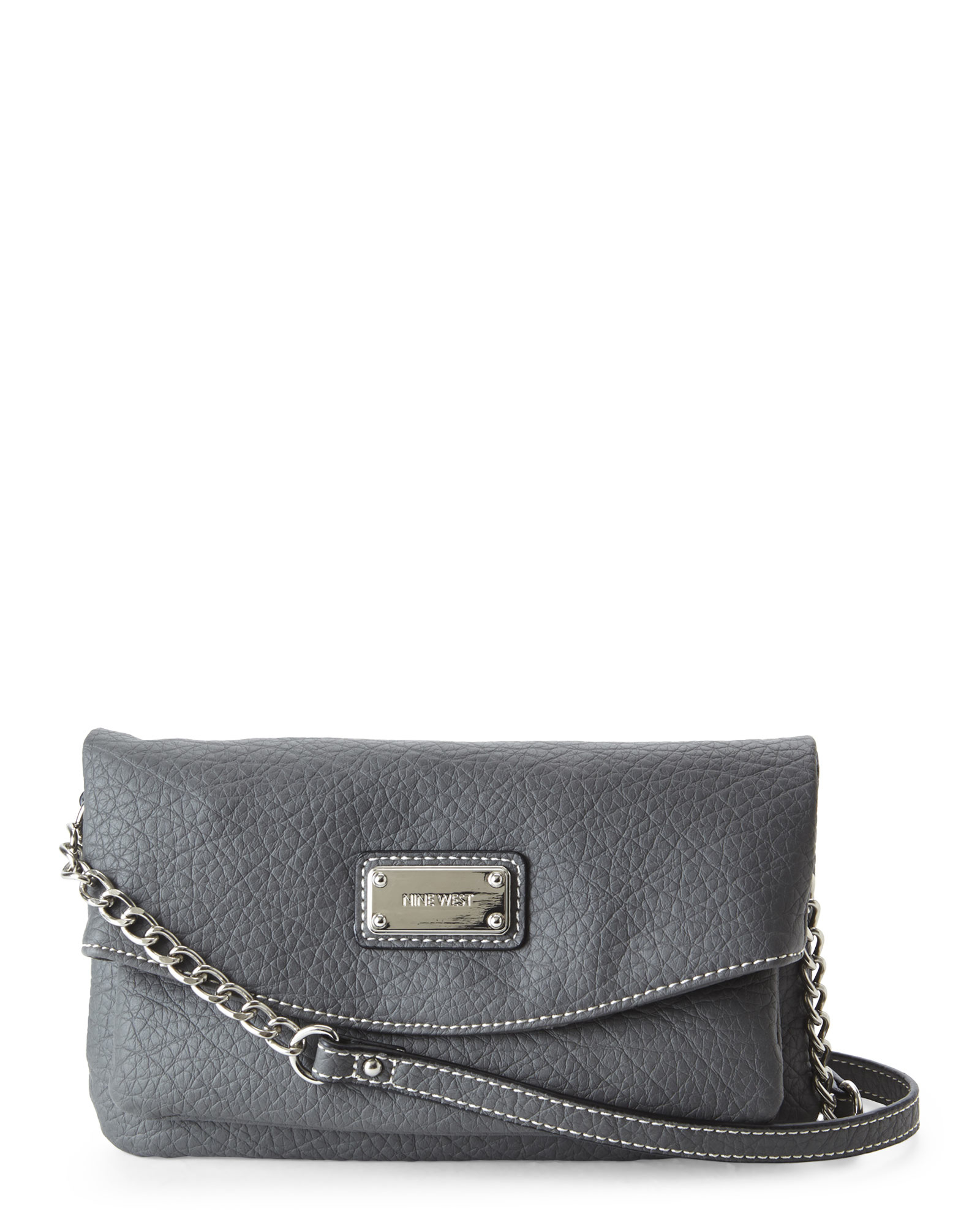 nine west grey purse