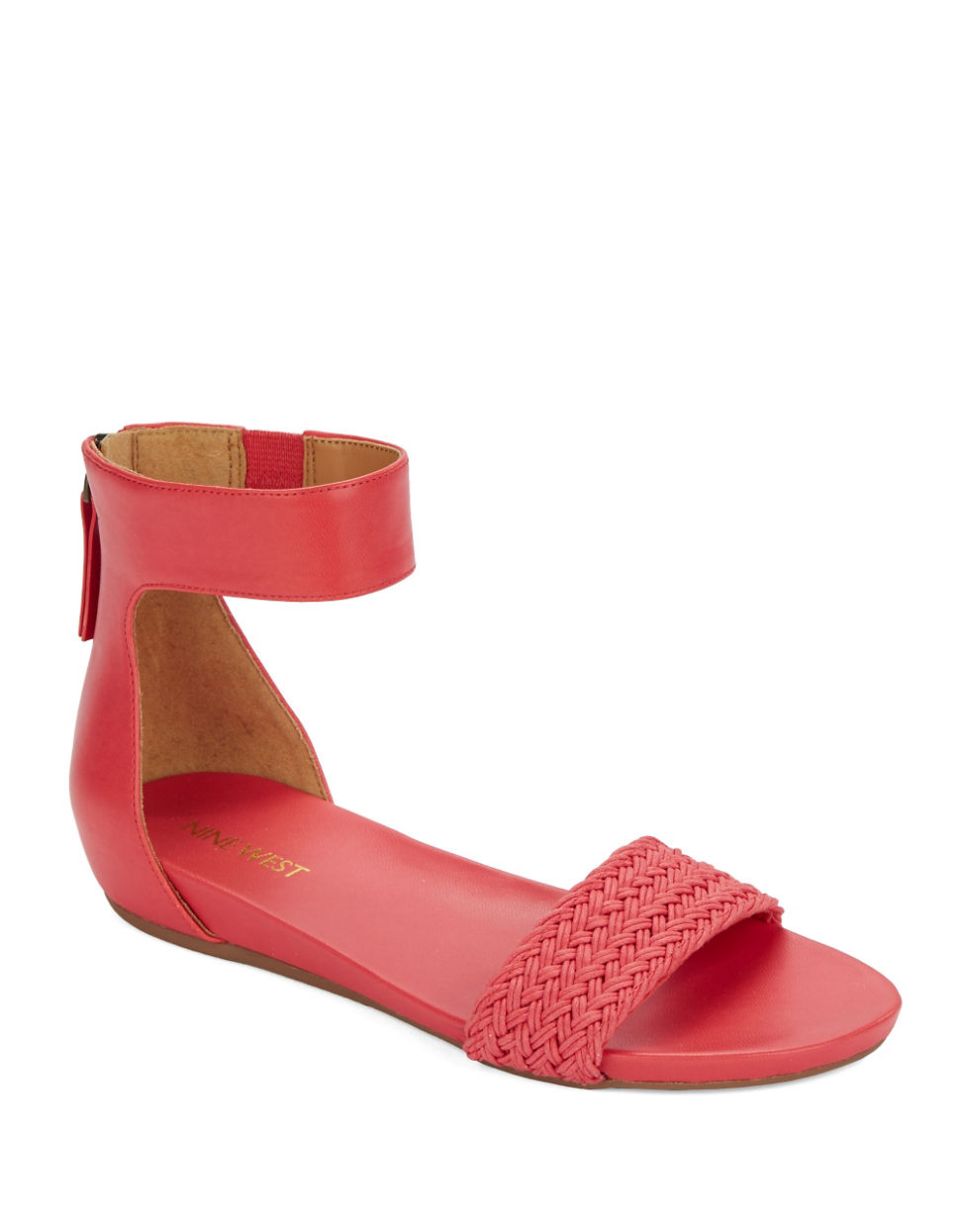 Nine West Hadley T-Back Sandals in Orange | Lyst Nine West Hadley T-Back Sandals in Orange | Lyst