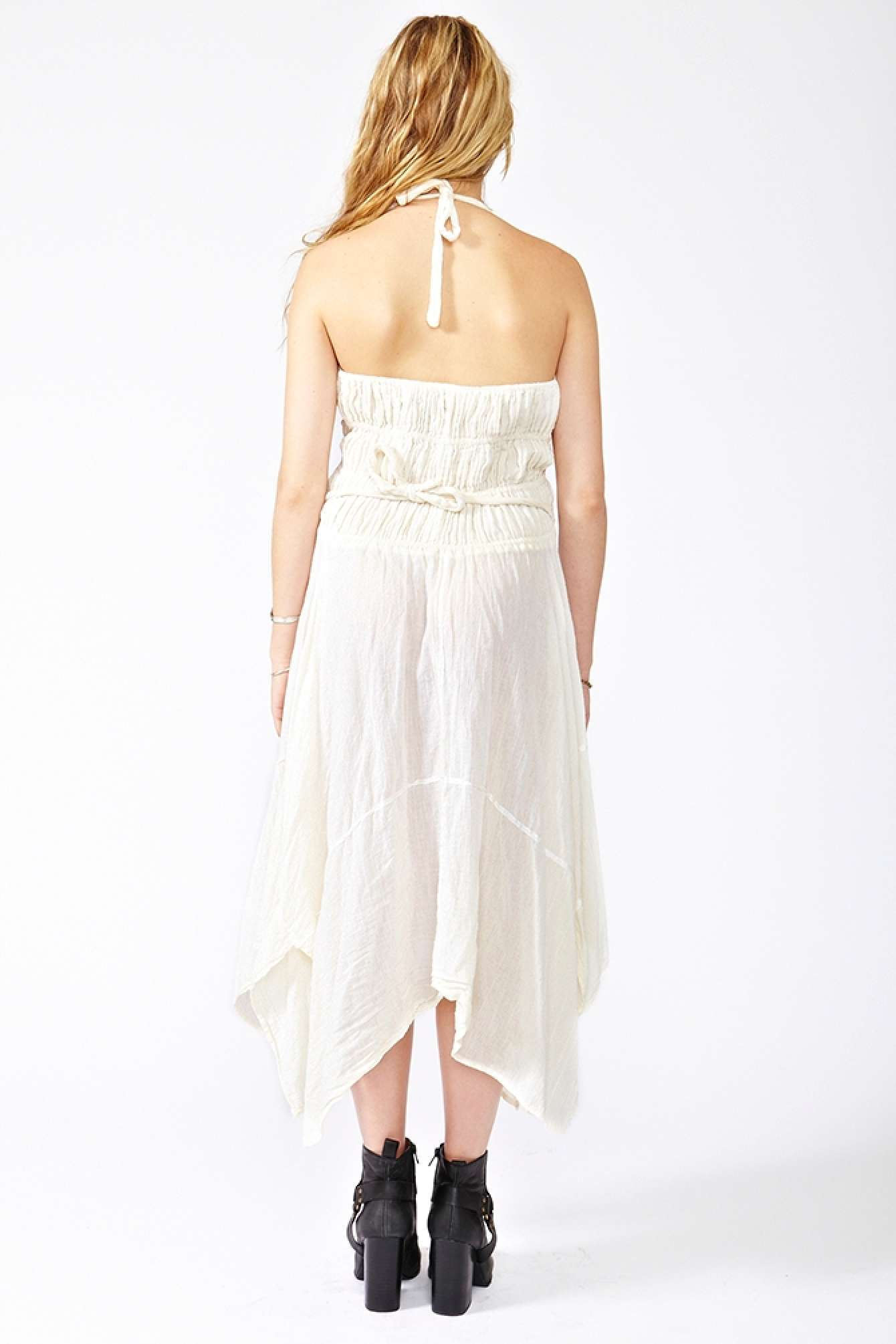 Lyst - Nasty Gal Crochet Halter Dress in White