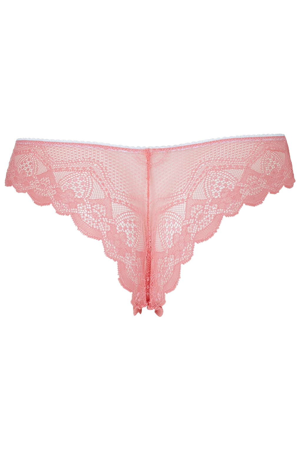 Topshop Lace Brazilian Panties in Pink | Lyst