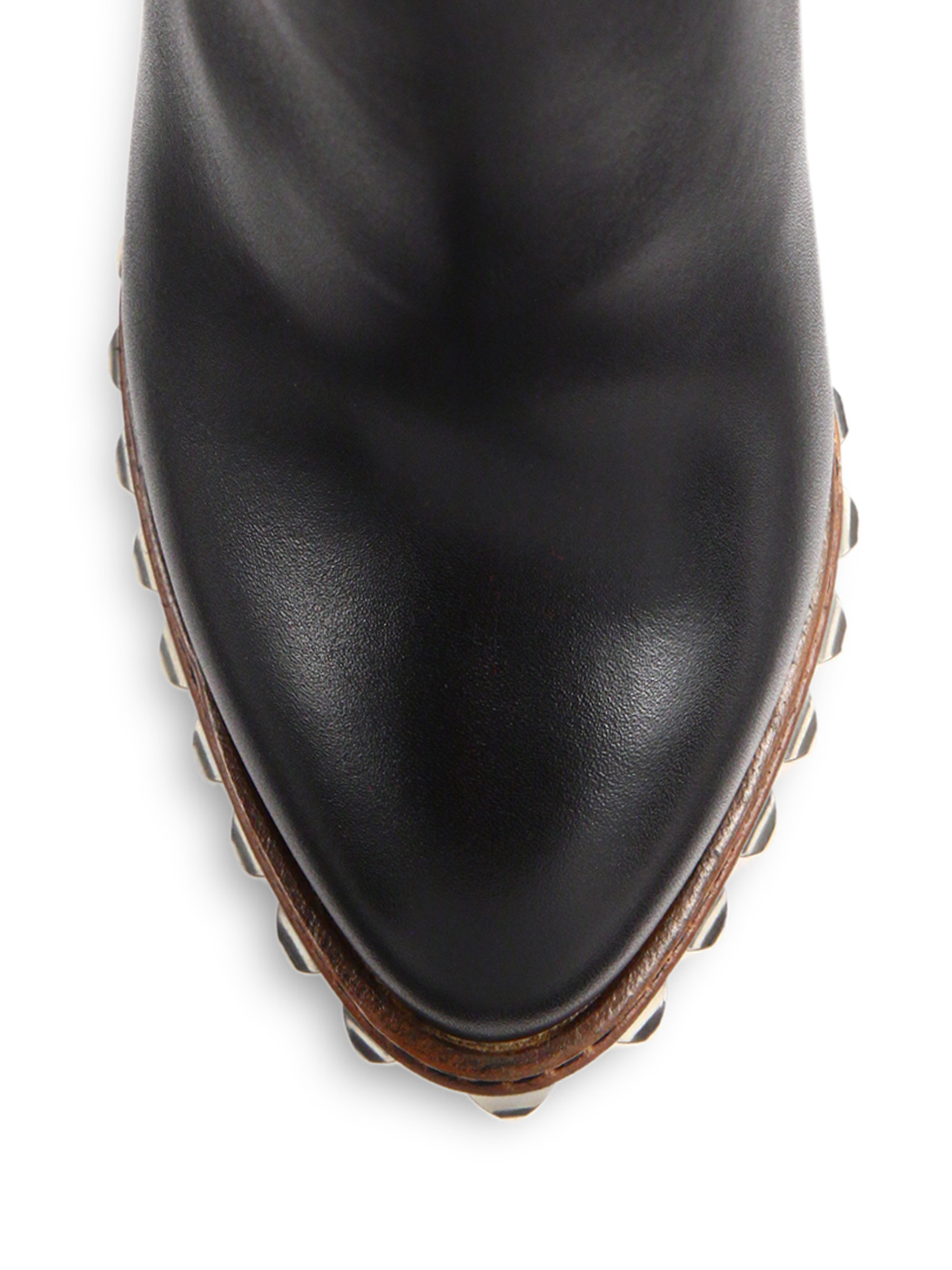 louboutin booties studded